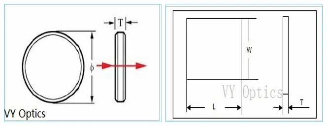 Sapphire Flat Lens Dia 3m-460mm Otpical Crystal Glass Window