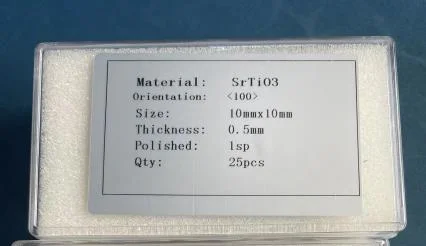 Sto Substrate 100 Orientation Single Crystal with Single Side Polished