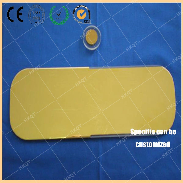 Gold Plated Quartz Plate Single Crystal Furnace Gold Plated Quartz Window