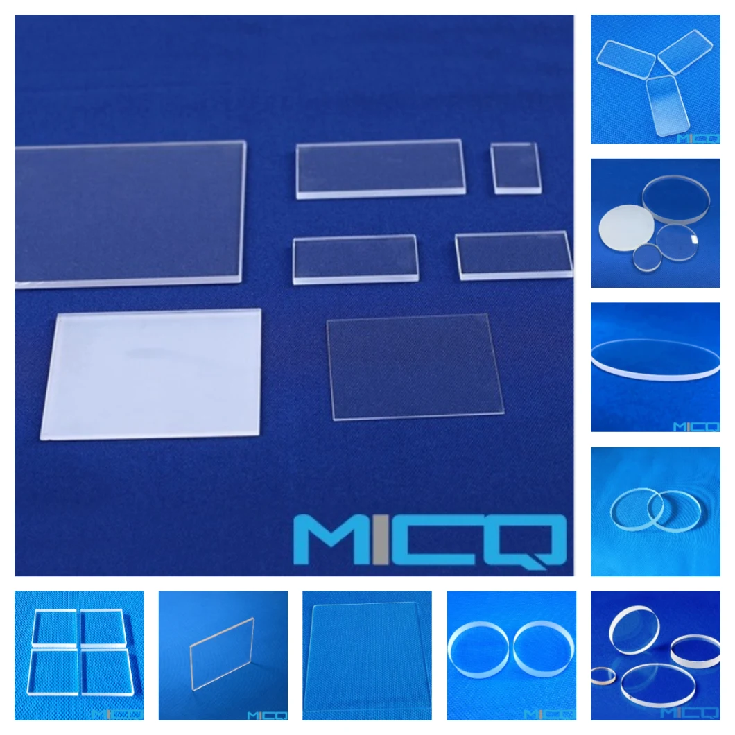 Custom High Precision Quartz Plate / Fused Silica Optical Lens Quartz Crystal