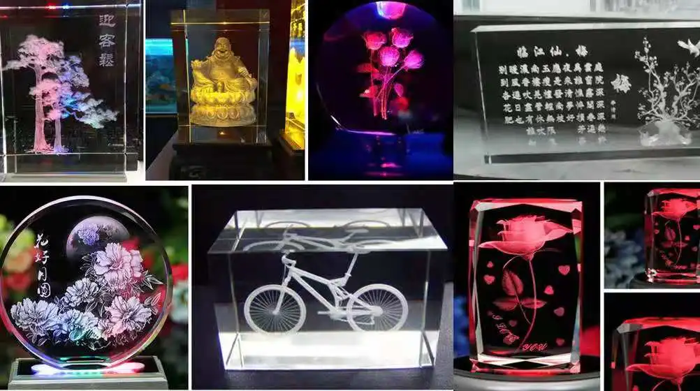 Glass 3D Crystal Inner Surface Laser Engraver Engraving Machine Price