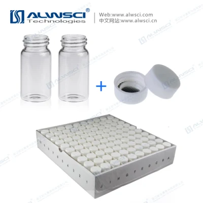 Flacons à scintillation Alwsci Flacon de stockage en verre transparent de 20 ml