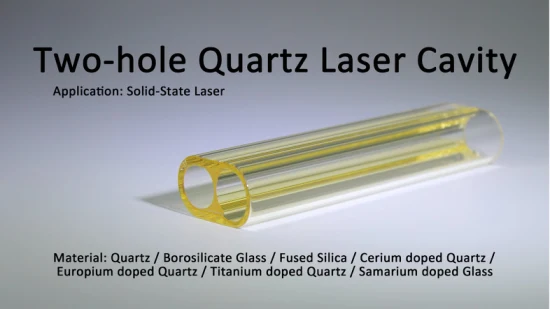 Cavité laser dopée au cérium en verre de quartz à l'état solide